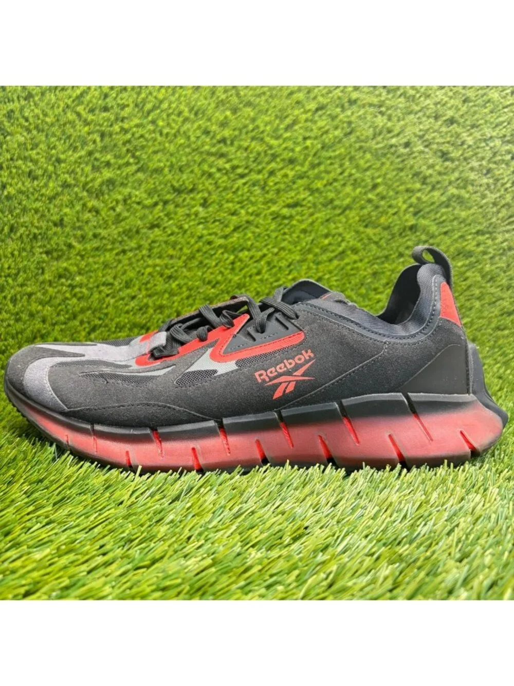 Reebok Zig Kinetica Concept Type 2 Mens Size 11.5 Black Running Shoes Sneakers_4